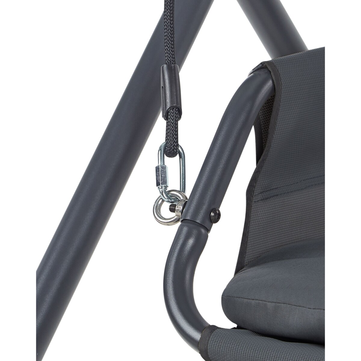 Huśtawka ogrodowa SOLAGNA Metal Ciemnoszary