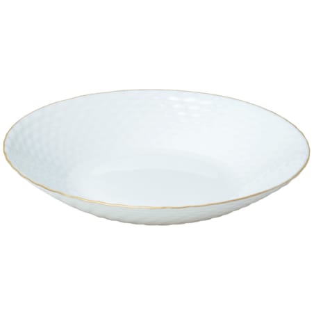 Zastawa stołowa Serwis Komplet talerzy 18 elementów na 6 osób złoty rant KINGHOFF