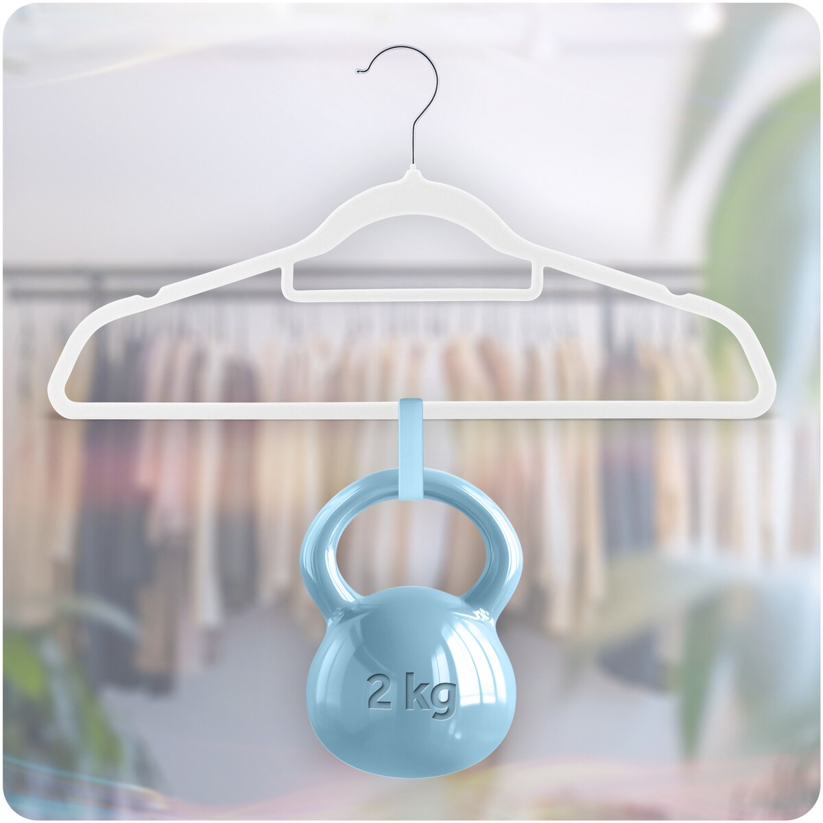 Wieszaki na ubrania welurowe do szafy zestaw 20szt. Massido