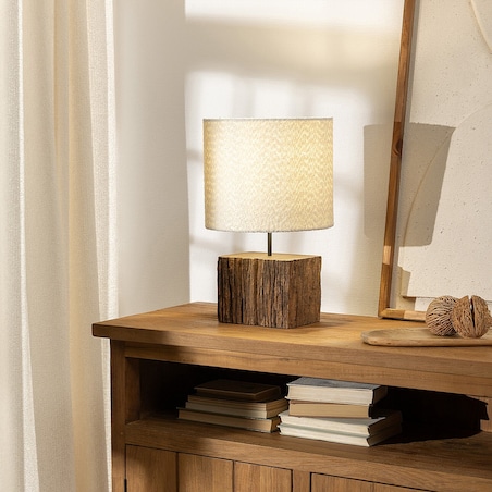 Lampa stołowa Lignum 49 cm, 27x27x49 cm