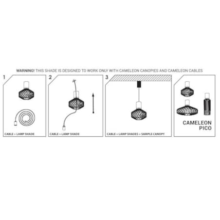 Klosz do lampy wiszącej Cameleon 8588 Nowodvorski druciany czarny
