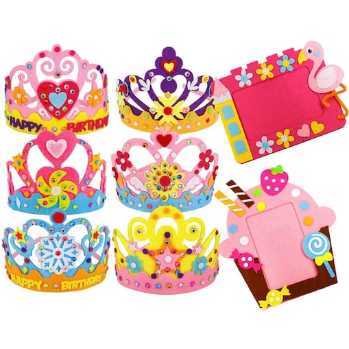 Świat księżniczek - filcowy zestaw DIY - 8 elementów