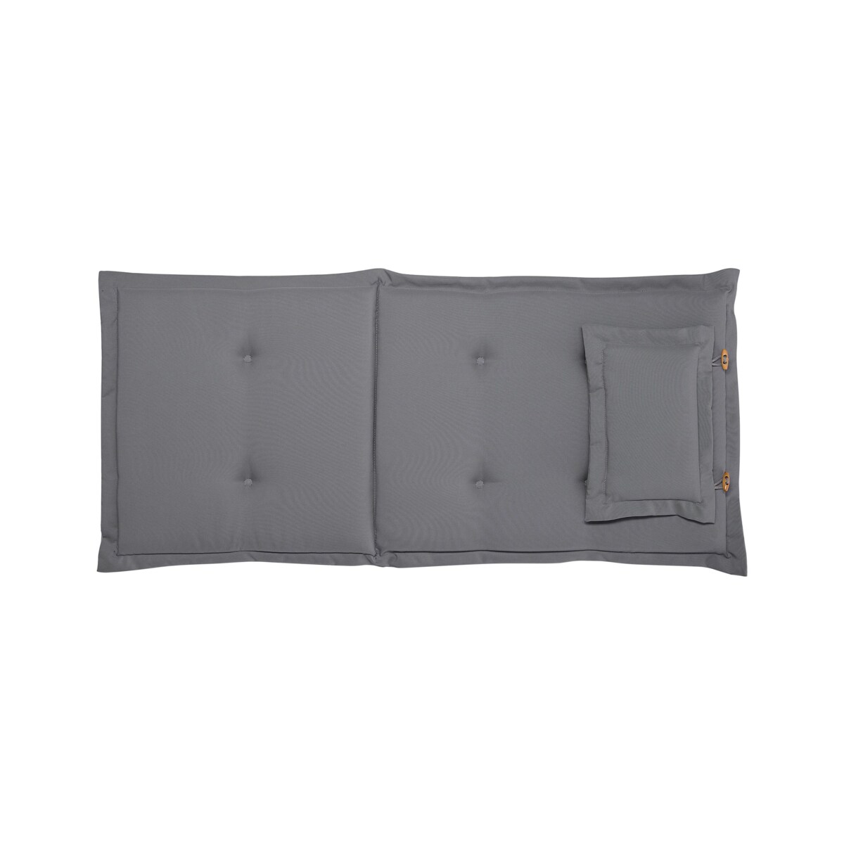 Zestaw 6 krzeseł ogrodowych z poduszkami AMANTEA Drewno akacjowe Szary