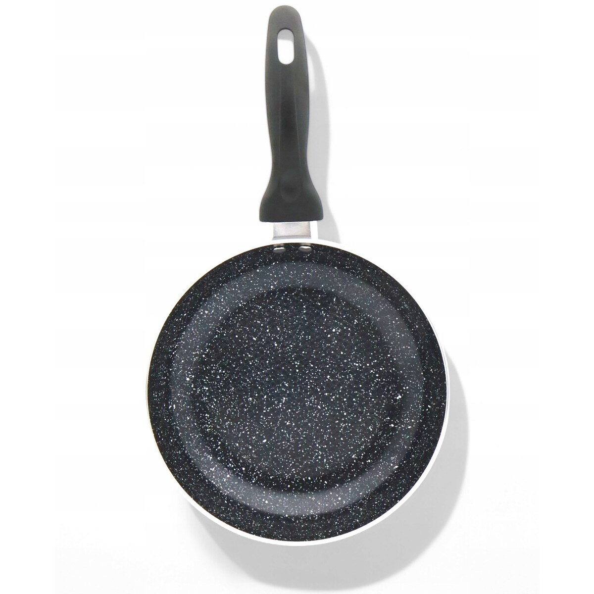 Patelnia Granitowa Pokrywka 24 Cm Plaster Miodu Indukcja Gaz 2.0L Wysoka 5.8