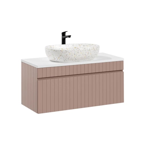 Szafka pod umywalkę nablatową ICONIC ROSE 82 100cm różowa