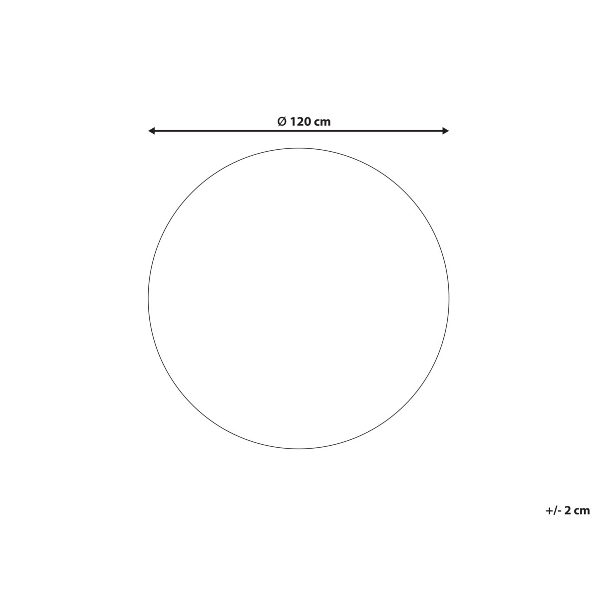 Dywan okrągły we flamingi 120 cm szary KERTE
