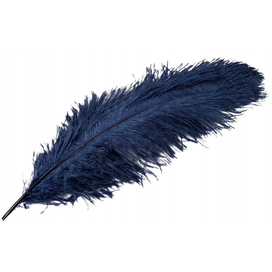 PIÓRO DEKORACYJNE STRUSIE granatowe 60cm
