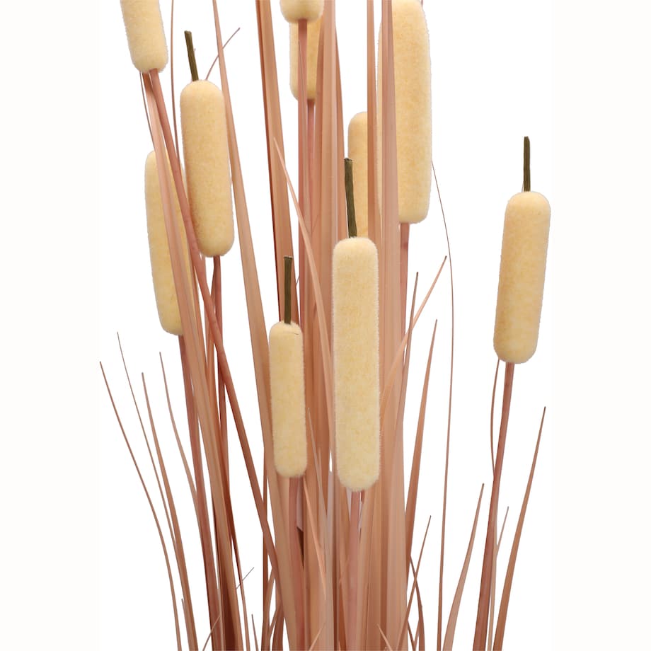 Roślina Sztuczna Trawa W Doniczce 125 Cm Wysokości Różowa Jak Żywa Ozdoba