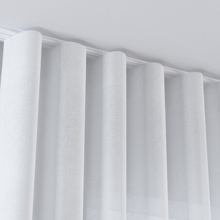 Zasłona na taśmie wave 130x260 prześwitujący ecru