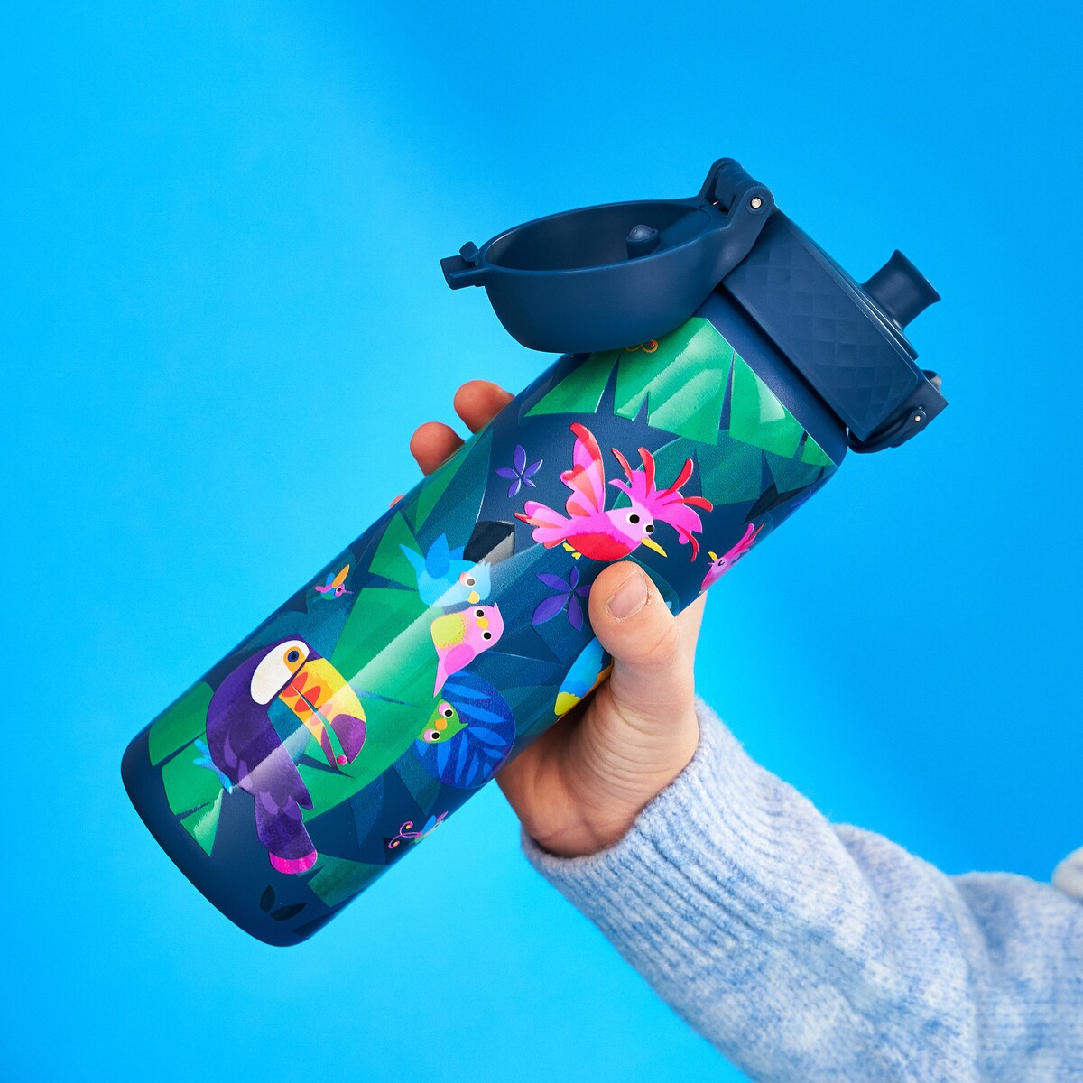 Butelka ION8 Single Wall I8SS600PTBIRDS Exotic Birds