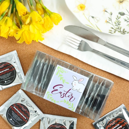 HAPPY EASTER zestaw kaw smakowych aromatyzowanych na Wielkanoc - prezent upominek na zajączka święta wielkanocne dla niej niego mamy taty siostry