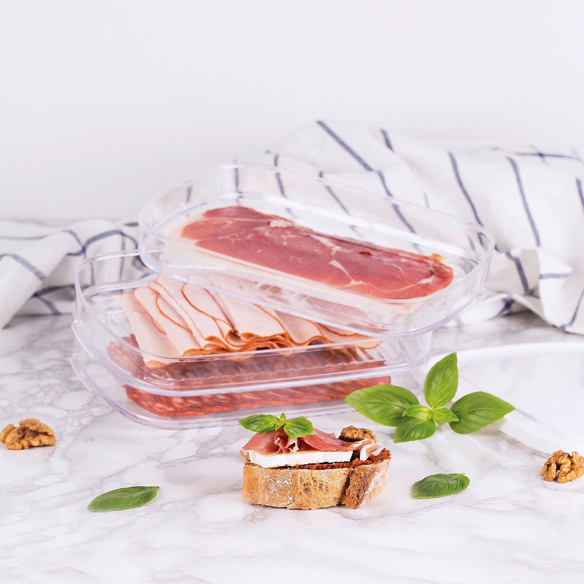 Amuse pojemnik na wędliny 3 x 750ml