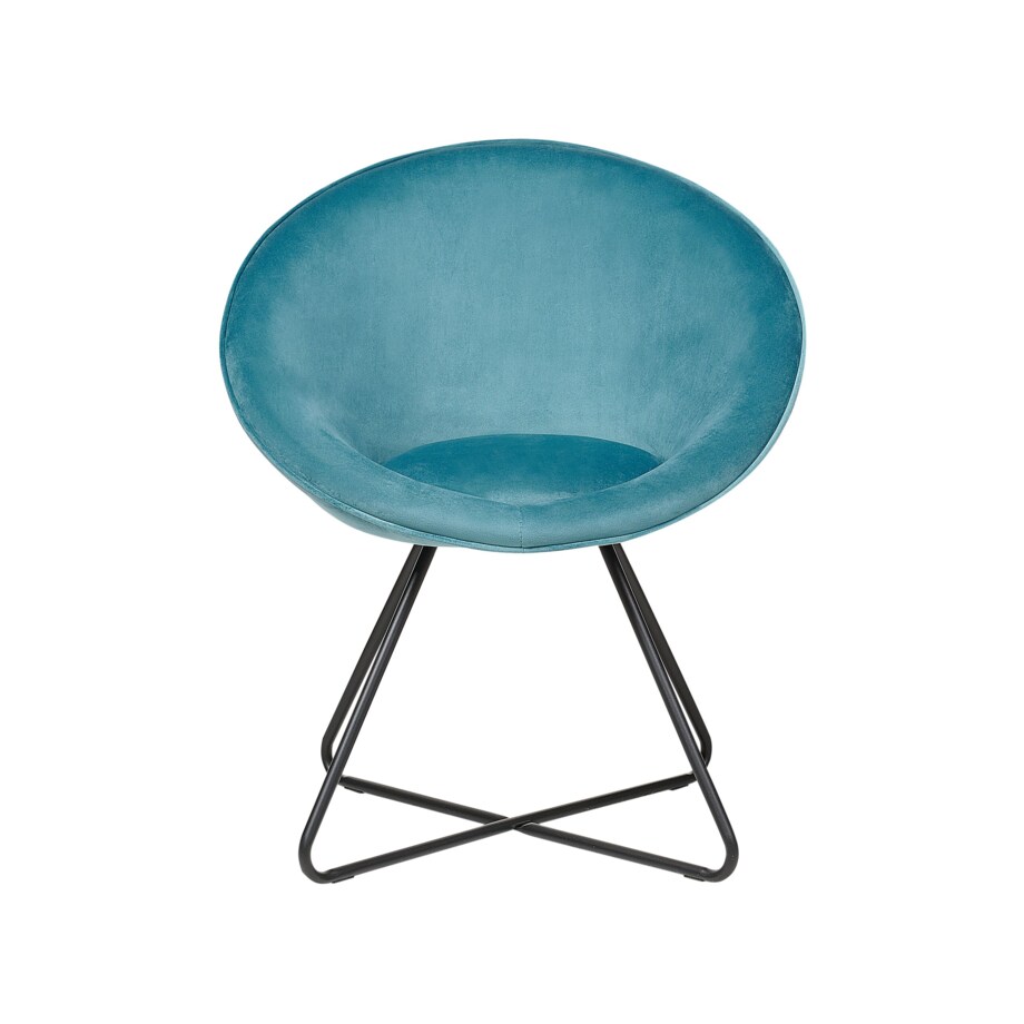 Krzesło welurowe niebieskie FLOBY II