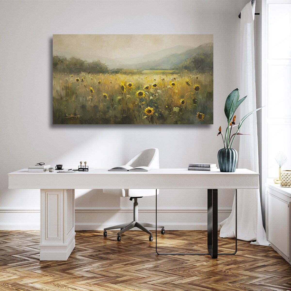 Obraz Słoneczniki 70x120cm