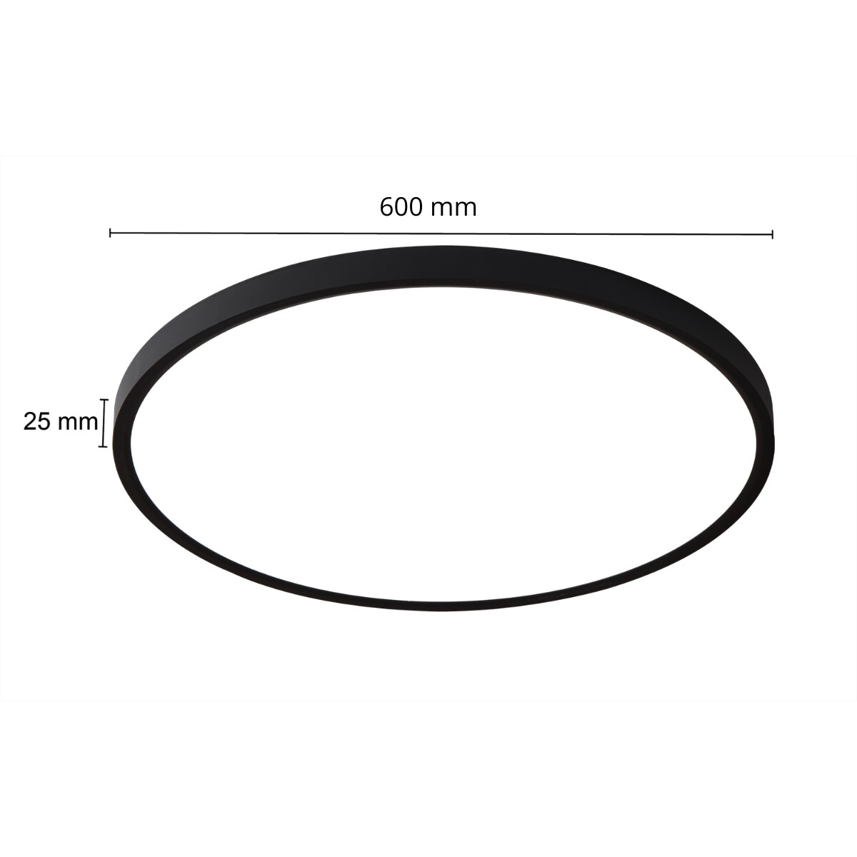 Plafon Light Prestige California czarny LED CCT 3000K 4500K 6500K 1 szt.