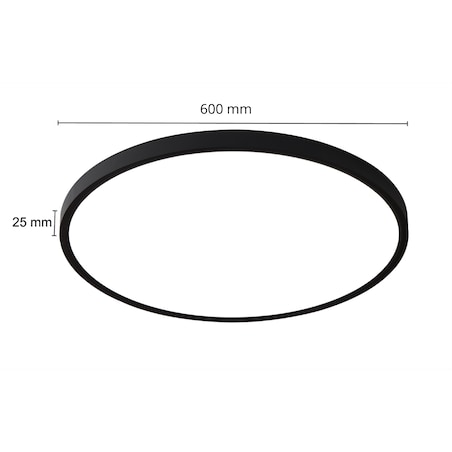 Plafon Light Prestige California czarny LED CCT 3000K 4500K 6500K 1 szt.