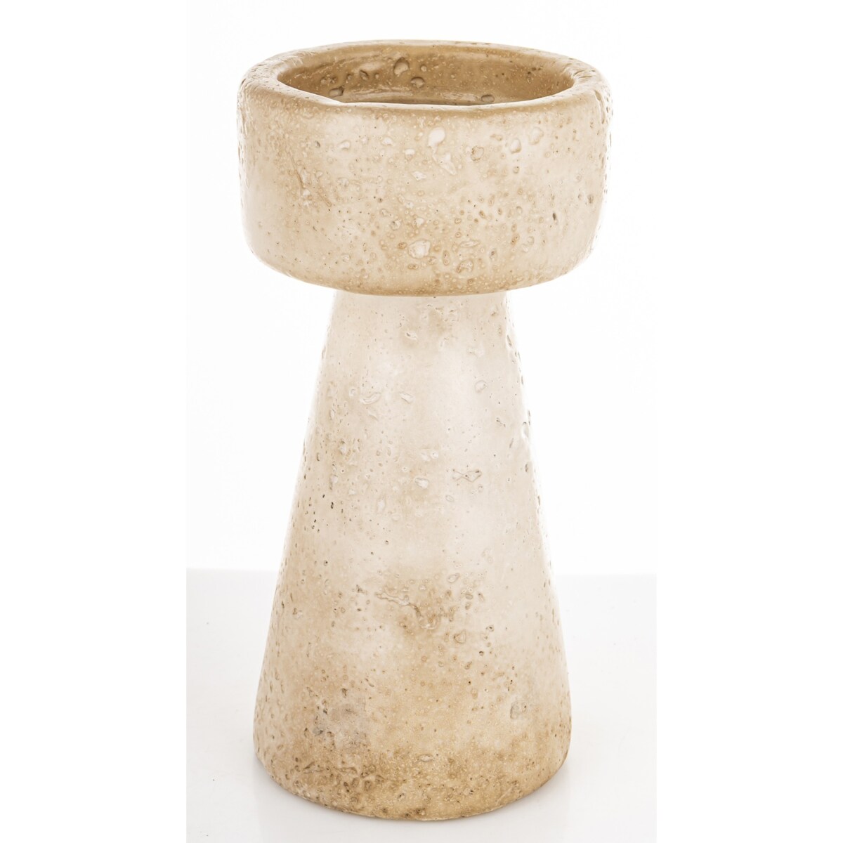 Świecznik cementowy 20x10x10 cm TORING beżowy