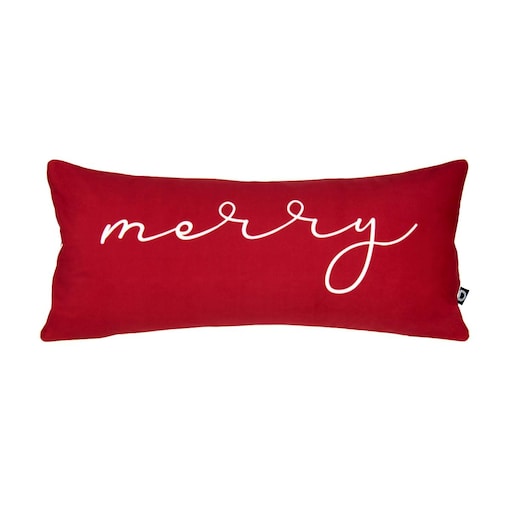 Poduszka XMAS wzór XM34 | Czerwone Merry 30 x 70 cm