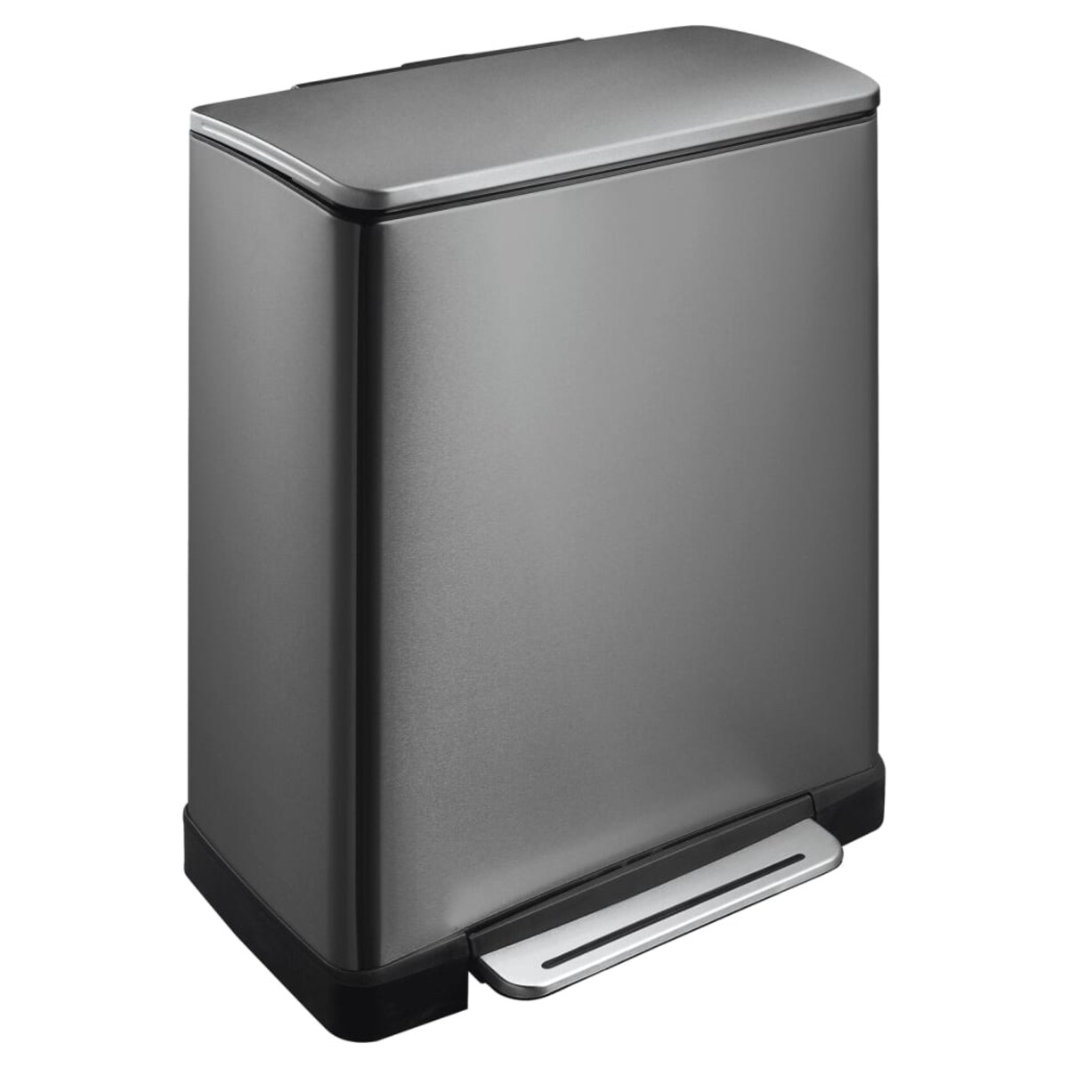 EKO Kosz na śmieci z pedałem E-Cube, 28 L+18 L, stalowy