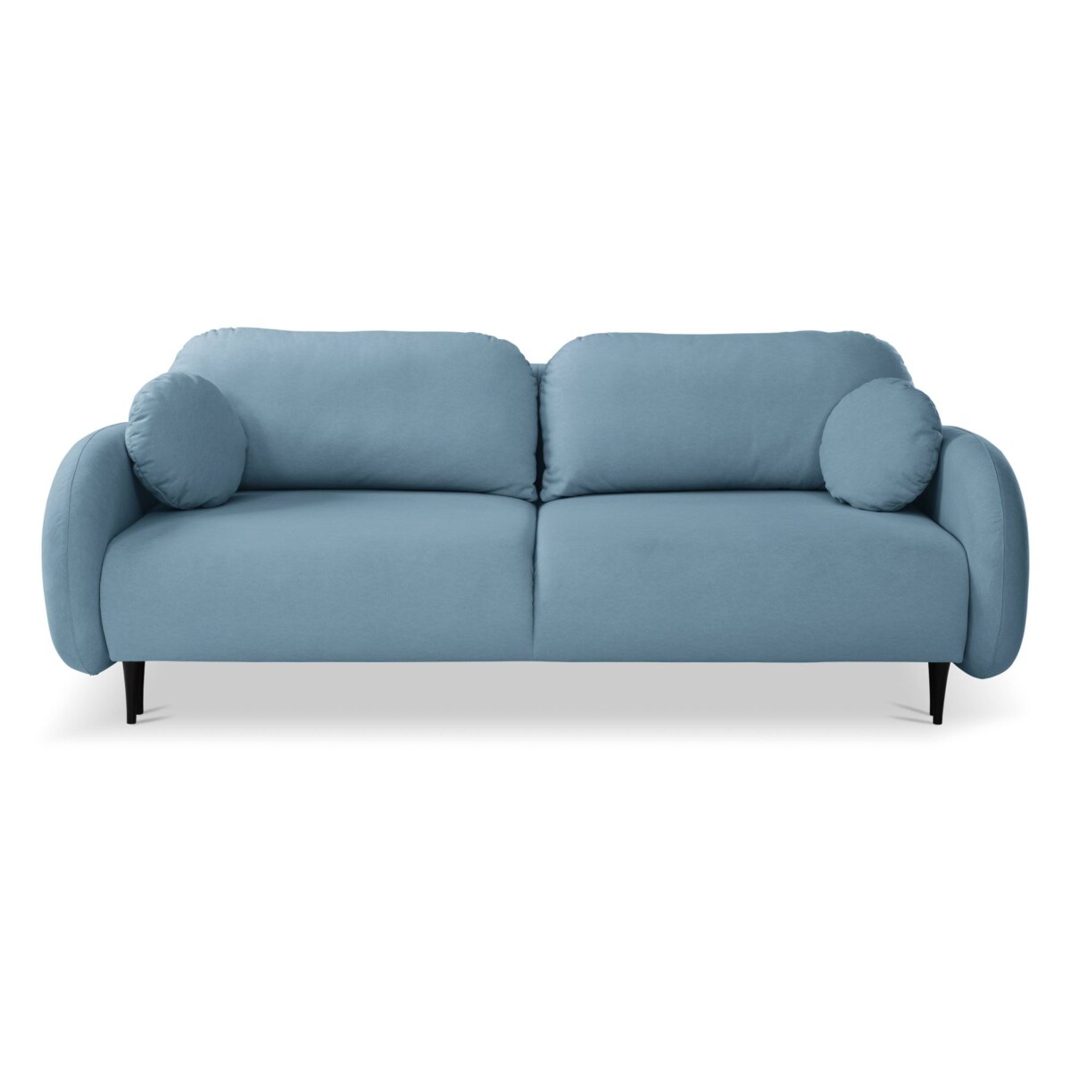Nowoczesna sofa z funkcją spania SOFTI - Niebieska