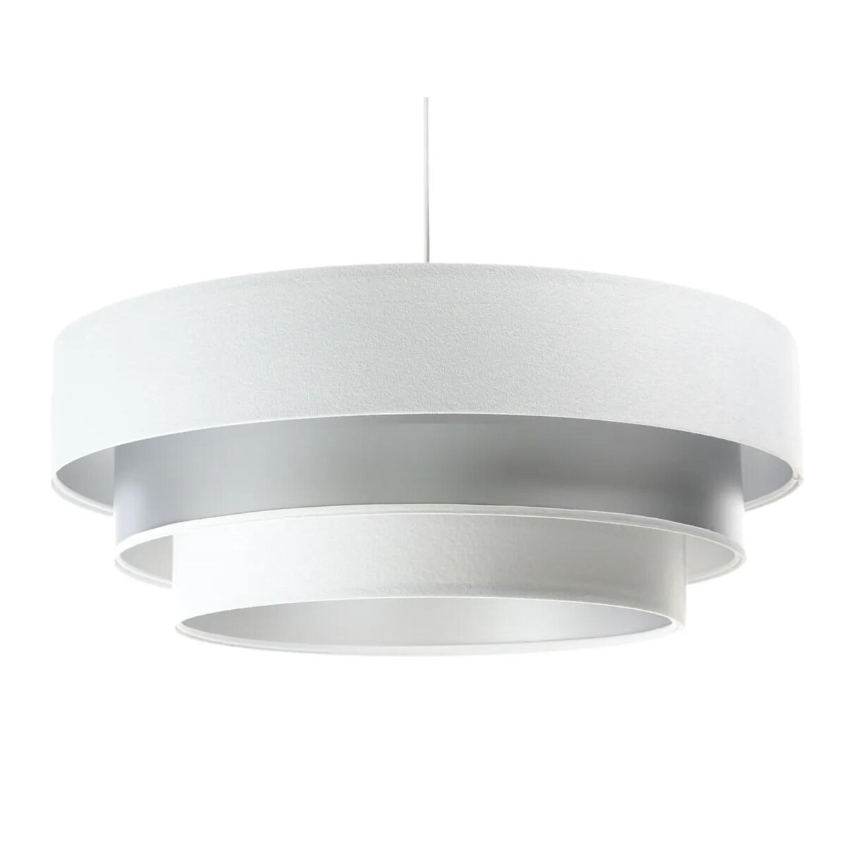 Lampa wisząca TRIO MIX biała/srebrna