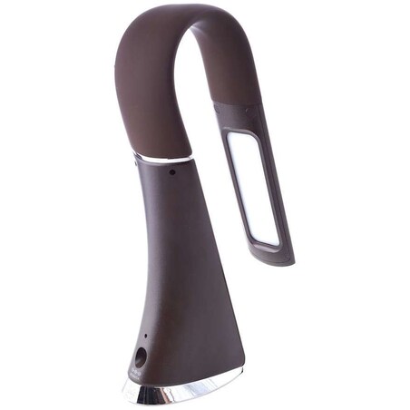 Biurkowa LAMPKA stojąca GALA ML139 Milagro stołowa LAMPA metalowa LED 6W 3000K z zegarkiem brązowa