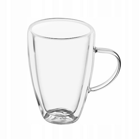 KUBEK SZKLANKA 2 x 280 ml PODWÓJNA ŚCIANKA termiczne szkło na kawę herbatę