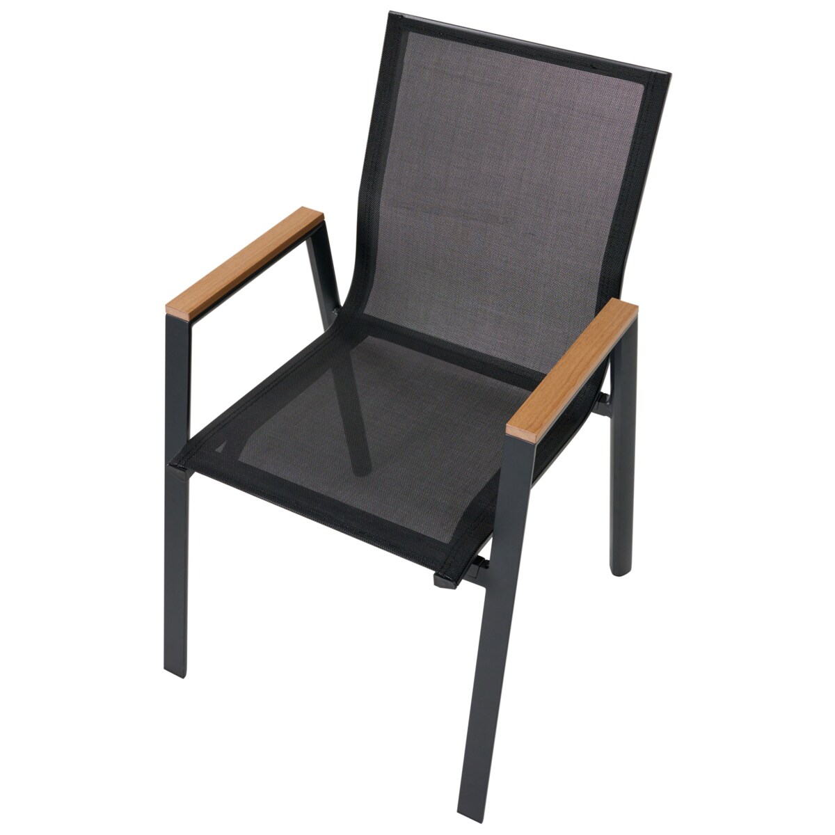 Zestaw ogrodowy dla 4 osób TIANO Metal Czarny