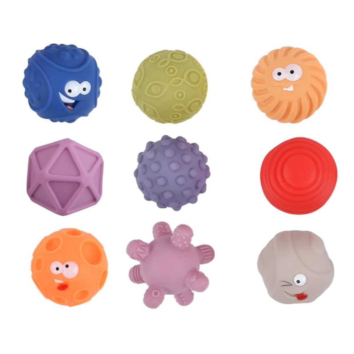 Piłeczki sensoryczne (średnie) - miękkie klocki 9 szt