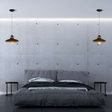 LAMPA wisząca FELIX MLP3682 Milagro industrialna OPRAWA metalowy zwis loft czarny złoty