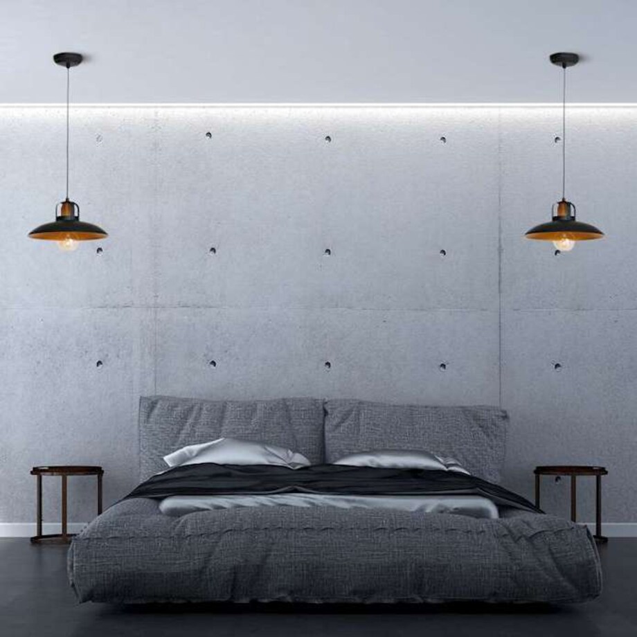 LAMPA wisząca FELIX MLP3682 Milagro industrialna OPRAWA metalowy zwis loft czarny złoty