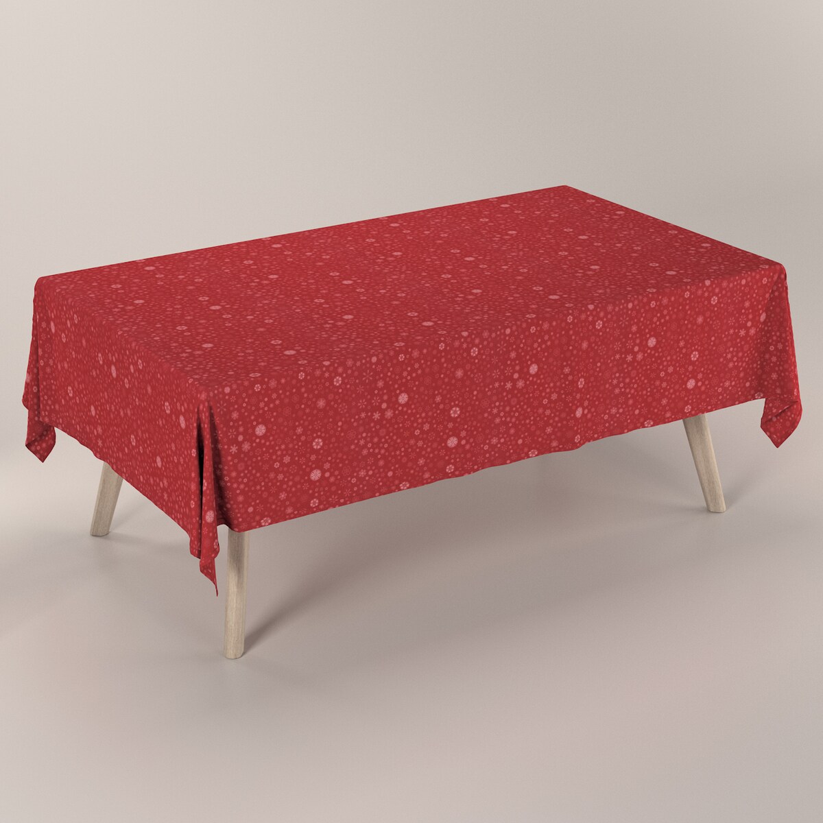 Obrus prostokątny 130 x 160 cm czerwony