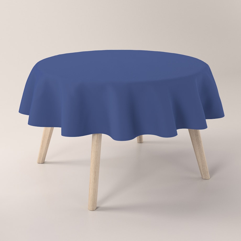 Obrus okrągły 160 x 160 cm granatowy