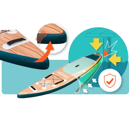 Deska SUP do pływania pompowana Paddle Reefbreak 350cm Neo-Sport