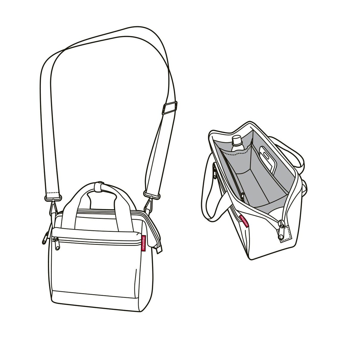 Torba ALLROUNDER CROSS, dots white