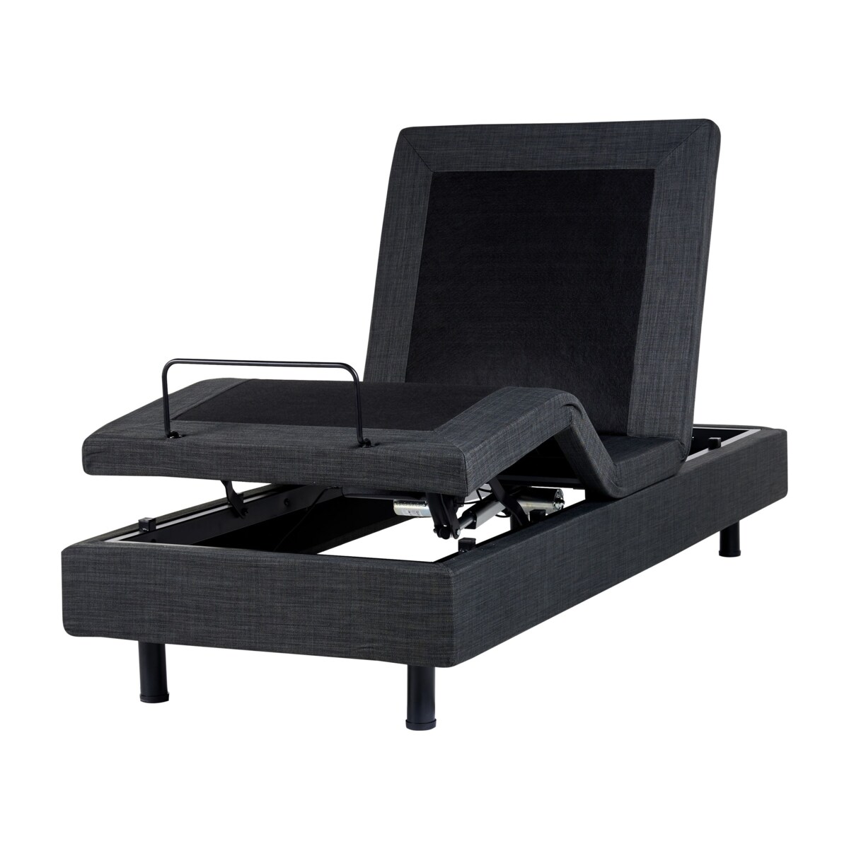 Łóżko regulowane bez zagłówka DUKE 80 x 200 cm Ciemnoszary