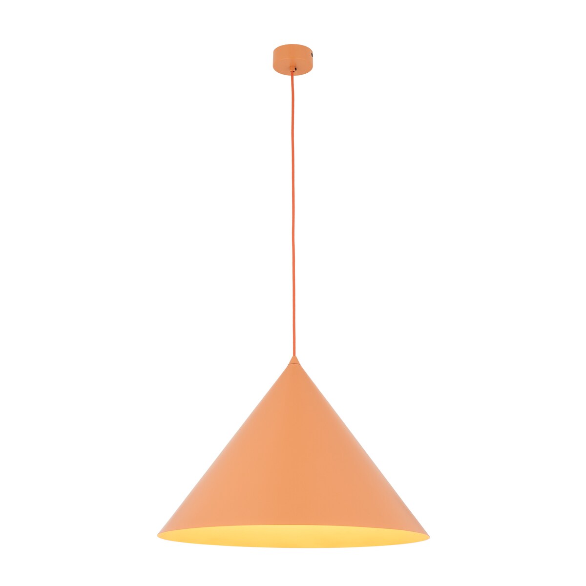 Lampa wisząca TK Lighting CONO XL 11386 pomarańczowa loft E27 regulowana do 170 cm