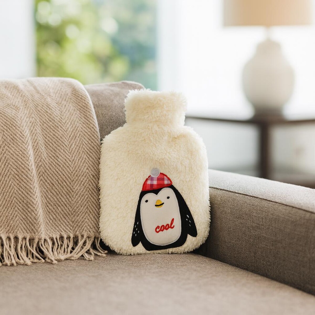 Termofor z zimowym wzorem