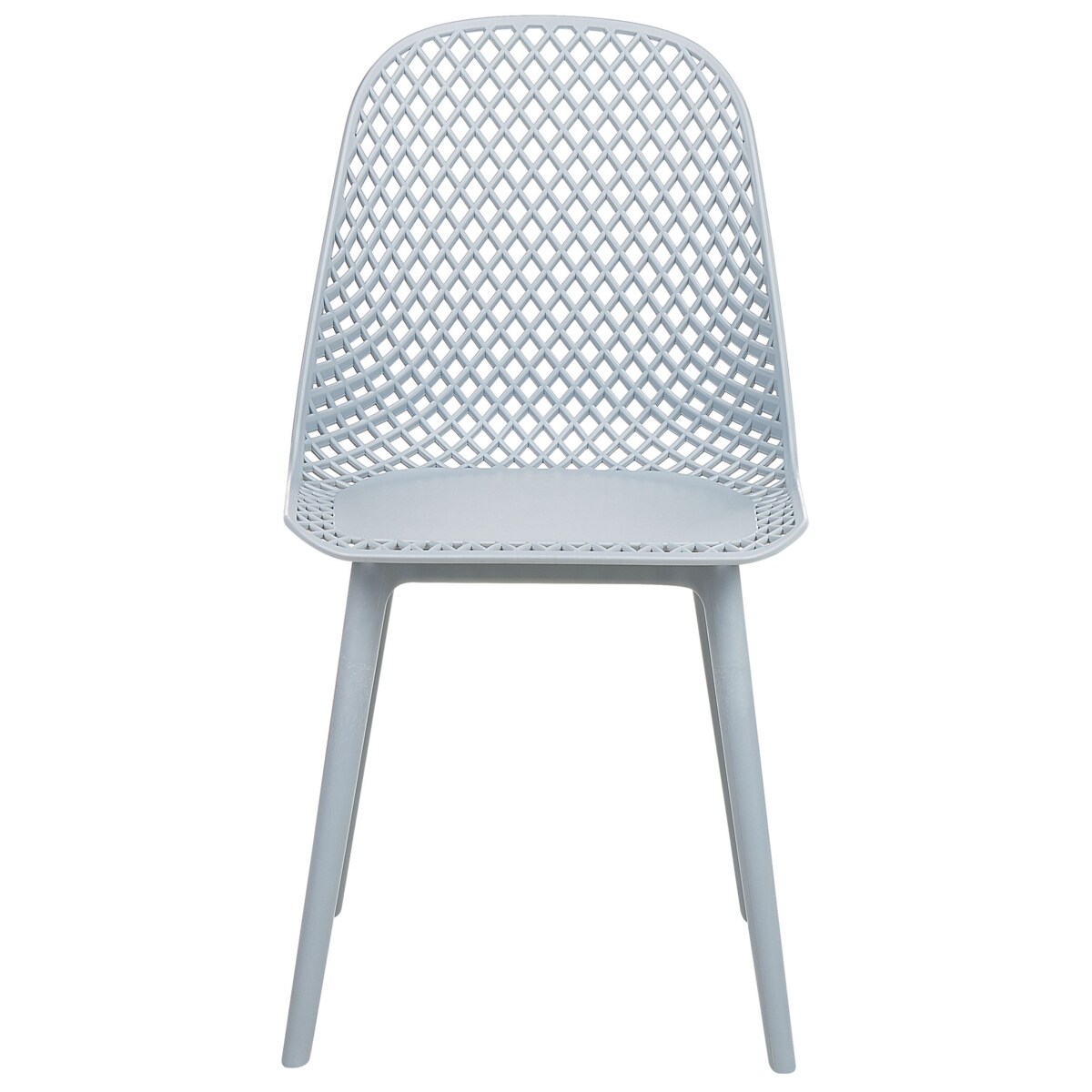 Zestaw 4 krzeseł do jadalni EMORY Błękitny