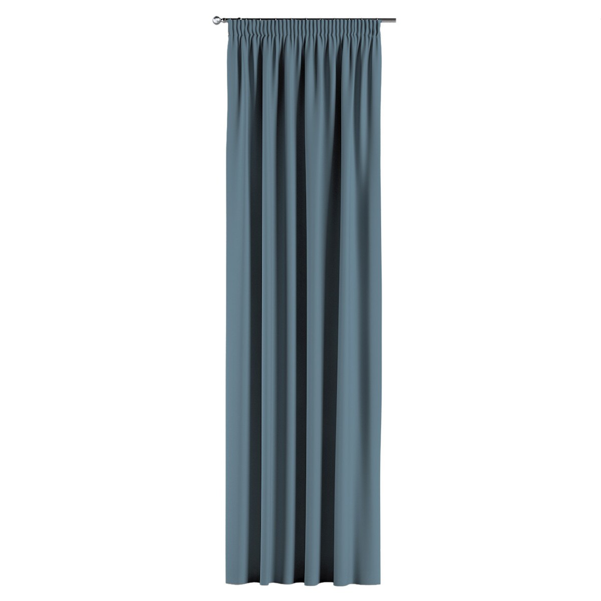 Zasłona na taśmie marszczącej 1 szt. 130x245 ciemny morski niebieski