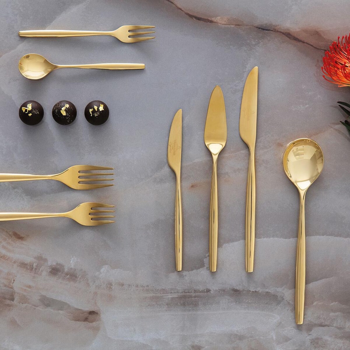 Komplet sztućców MetroChic d'Or, 70 el, Villeroy & Boch