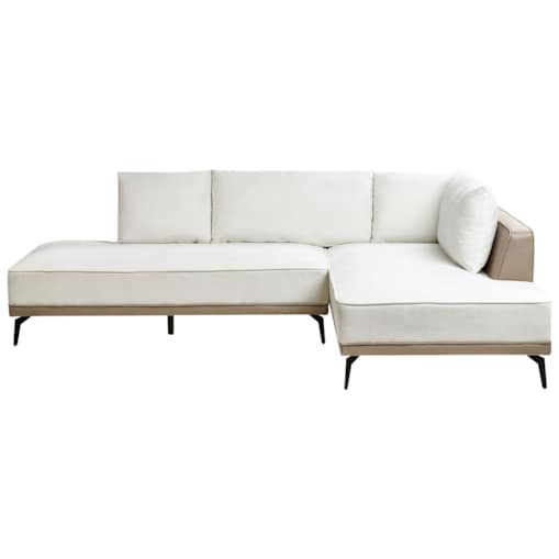 Narożnik modułowy lewostronny złamana biel MYKEN