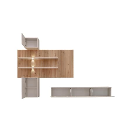 Meblościanka GUSTO PW B kaszmir/dąb artisan