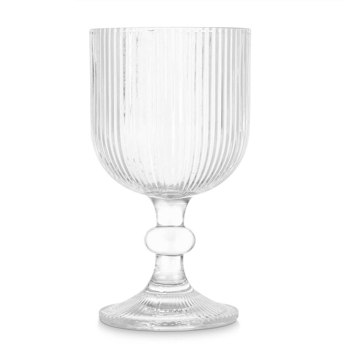 Kieliszek do wody w prążki, 370 ml, 6 sztuk