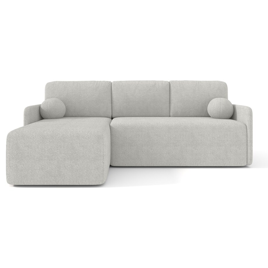 Nowoczesny narożnik BLUMEN boucle uniwerslny - szary