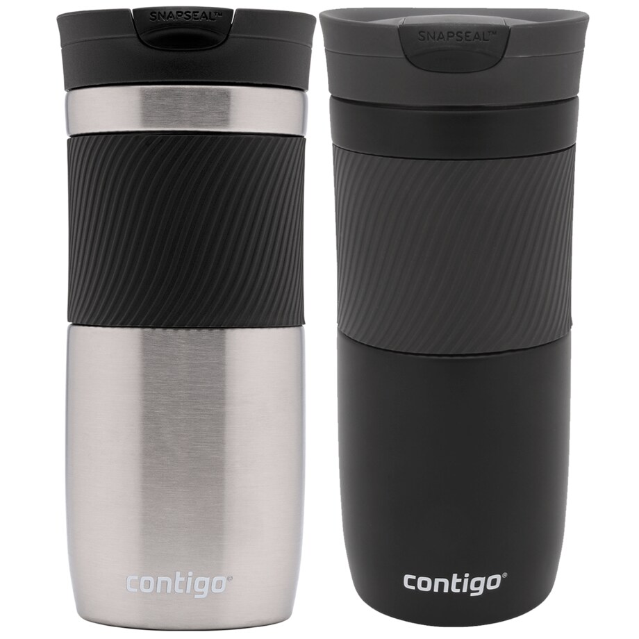 Zestaw kubków termicznych Contigo Byron 470ml - Stainless Steel + Matte Black