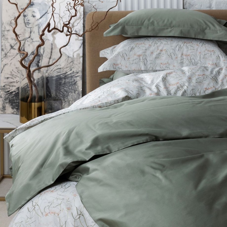 Pościel Solid Salvia DecoFlux 160x200 cm