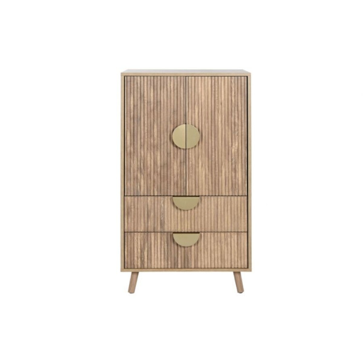 Komoda-szafa drewniana 110x60x40 cm ADOMO-II z 2 szufladami