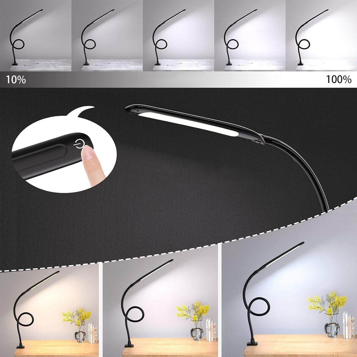 Lampka Biurkowa Szkolna Na Biurko Stołowa Led
