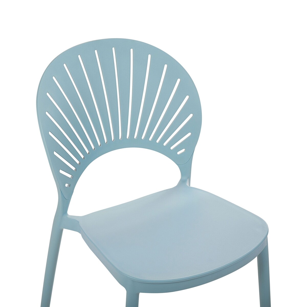 Zestaw 4 krzeseł ogrodowych OSTIA Błękitny